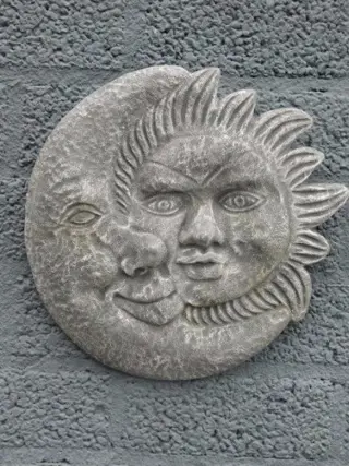 Zon en de maan,muurdecoratie