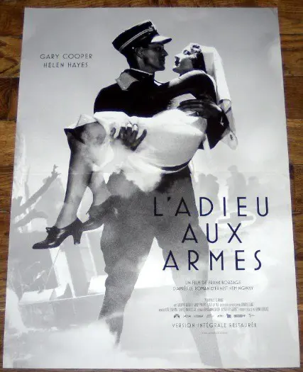 A FAREWELL TO ARMS FRANSE filmposter.
