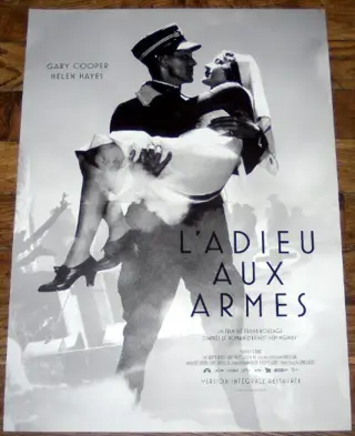A FAREWELL TO ARMS FRANSE filmposter.