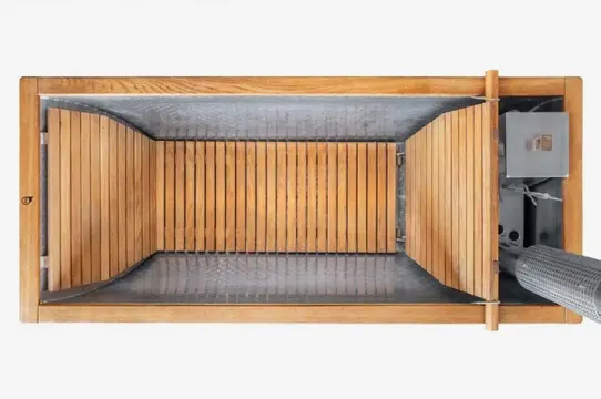 Houtgestookte Hikki hottub | Zweeds | Aluminium en Eiken