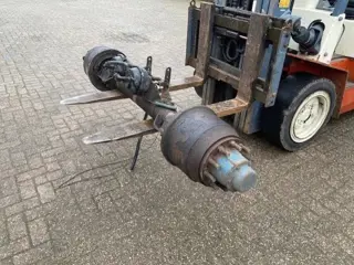 SAF 10 tons assen voor dieplader