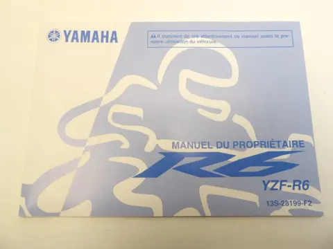 INSTRUCTIEBOEKJE Yamaha YZF R6 2008 - 2009