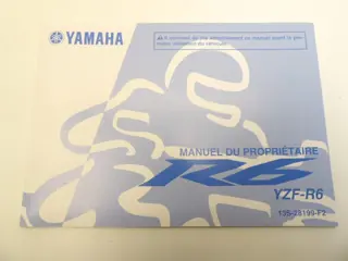 INSTRUCTIEBOEKJE Yamaha YZF R6 2008 - 2009
