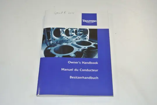 INSTRUCTIEBOEKJE Triumph Speed Triple 1050 R 2012 - 2015