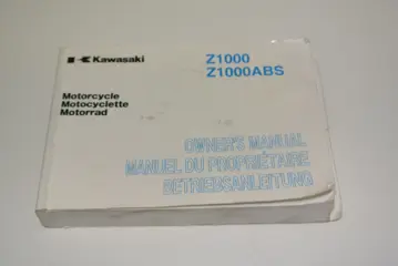 INSTRUCTIEBOEKJE Kawasaki Z 1000 2007 - 2009