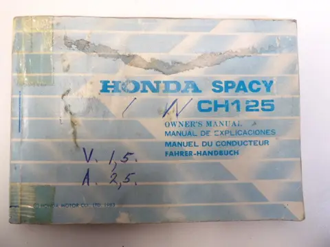 INSTRUCTIEBOEKJE Honda Overige Honda 1960 - 2021