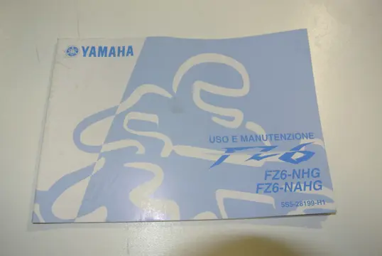 INSTRUCTIEBOEKJE Yamaha FZ6 2004 - 2007
