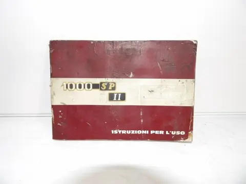 INSTRUCTIEBOEKJE Moto Guzzi 1000 SP 2 1985 - 1988