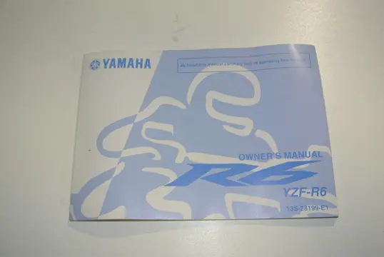 INSTRUCTIEBOEKJE Yamaha YZF R6 2008 - 2009
