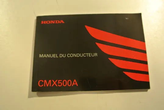INSTRUCTIEBOEKJE Honda CMX 500 Rebel 2017 - 2020