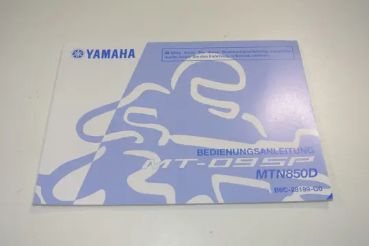 INSTRUCTIEBOEKJE Yamaha MT 09 2018 - 2020