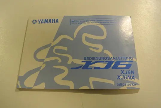 INSTRUCTIEBOEKJE Yamaha XJ 6 N 2009 - 2015