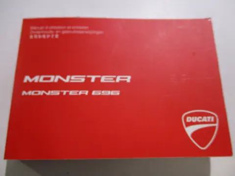 INSTRUCTIEBOEKJE Ducati monster 696 2008 - 2010