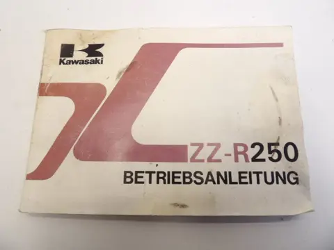 INSTRUCTIEBOEKJE Kawasaki ZZR 250 1990 - 1996