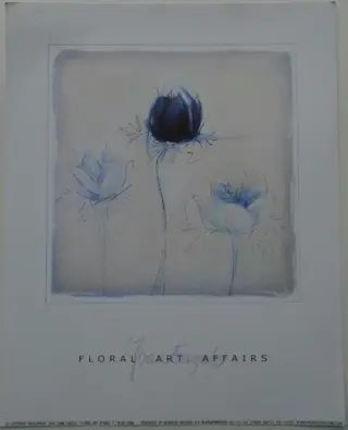 POSTER 25x20 cm BLOEMEN NIEUW