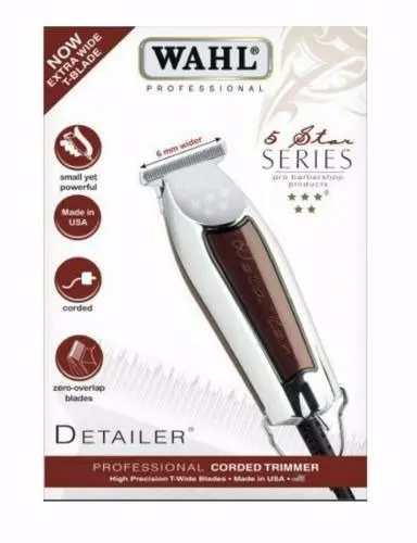 Wahl Detailer 5 Star T-Wide Nieuw Tondeuse