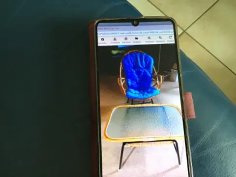 Rotan tafel en stoel