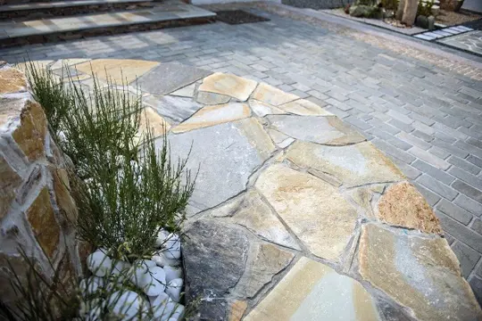Yellow Shards Flagstone / breuksteen