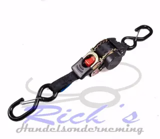 Spanband, Sjorband automatisch oprolbaar met veiligheid klep