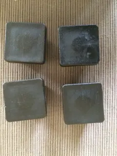 Doppen voor tuinpoort of andere voor vierkant kokerbuis