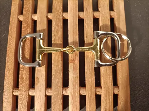 Sleutelhanger hand gemaakt - RVS staal - paarden-bit