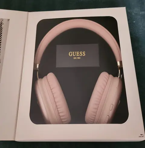 Guess draadloze hoofdtelefoon 4G PU-leer met metalen logo