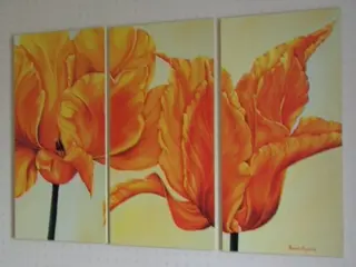 DRIELUIK GROOT 120 X 80 CM TULPEN IN BLOEI mod 1 Nieuw