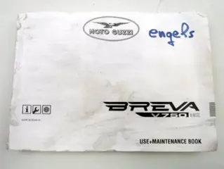 Used gebruik+onderhoud boek breva750 eng
