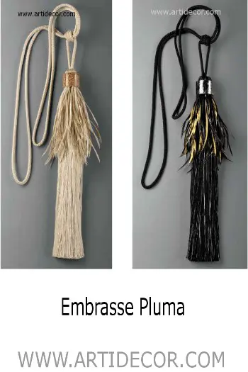 Embrasse Pluma (leverbaar in 2 kleuren)