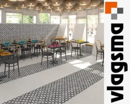 Vives Nassau Kerala Negro 20x20 cm Portugese Tegels Nieuw