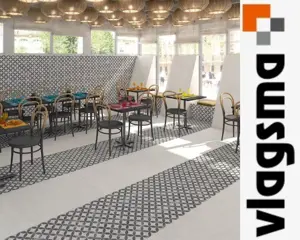 Vives Nassau Kerala Negro 20x20 cm Portugese Tegels Nieuw