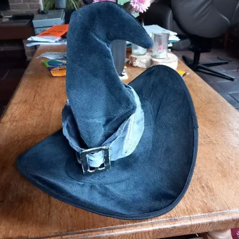 Heksenhoed voor Halloween, zwart - 4,75