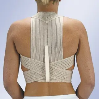 Ventilerende rechthouder schouderbrace