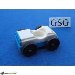 Auto vintage wit-blauw nr. 2046-02