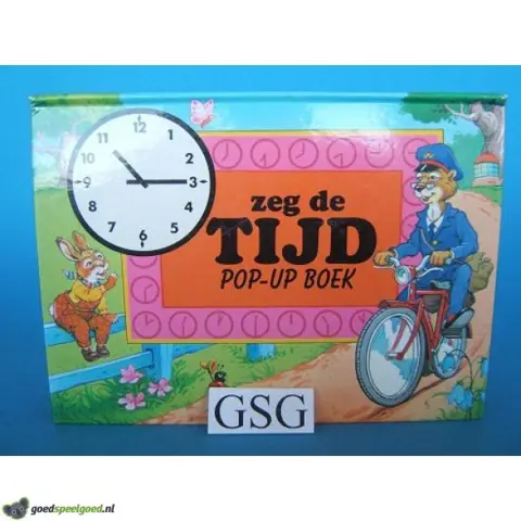 Zeg de tijd pop-up boek nr. 524101d-02