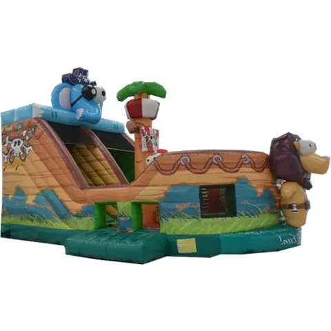 Springkussen Piratenschip Safari Huren bij Happy Rent