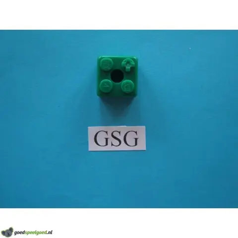 Steen 2x2 (4) groen nr. 16326