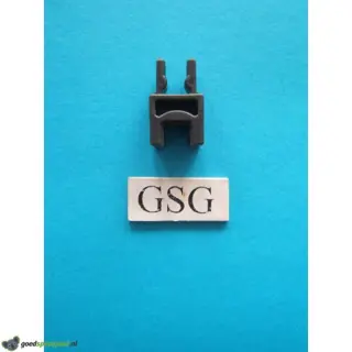 Scharnierkoppeling tussenstuk donker grijs nr. 16458