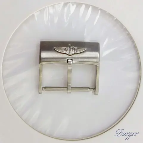 Breitling Brushed Stainless Steel Buckle 20 MM Applied Logo