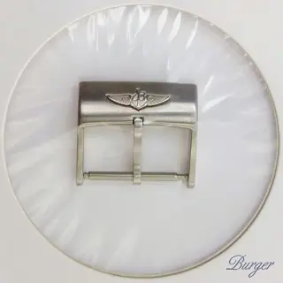 Breitling Brushed Stainless Steel Buckle 20 MM Applied Logo