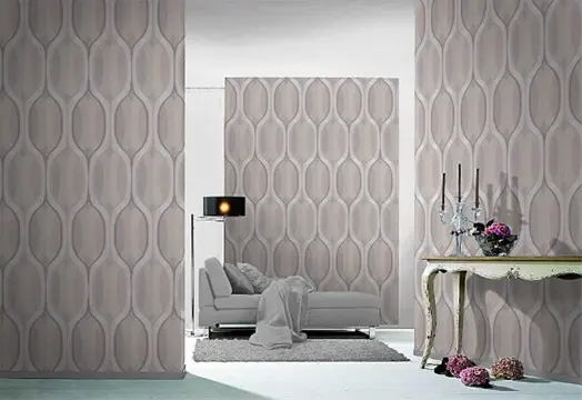 Retro creme trendy behang 16