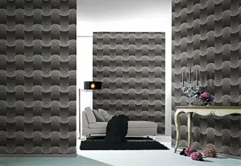 Retro bruin trendy behang 17