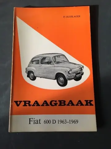 Vraagbaak Fiat 600 D en Multipla 1963 / 1969