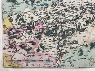 België, Namen, Ardennen; L. Guicciardini, naar Joes Surhon - Namurcum Comitatus - 1581-1600