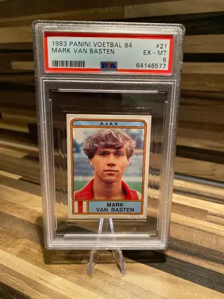 1983 Panini Voetbal 84 - #21 Marco Van Basten - 2nd Year Sticker - PSA 6