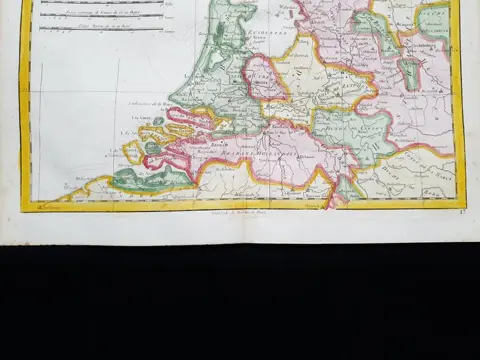 Nederland, Holland, The Netherlands, Amsterdam, Rotterdam; Desmarest & Bonne - Carte de la Hollande, prise en general, contenant les Sept Provinces Unies des Pays Bas - 1781-1800