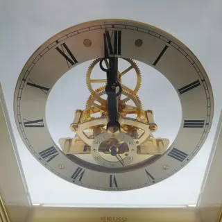 Skeletklok - Seiko - verguld metaal - 1970