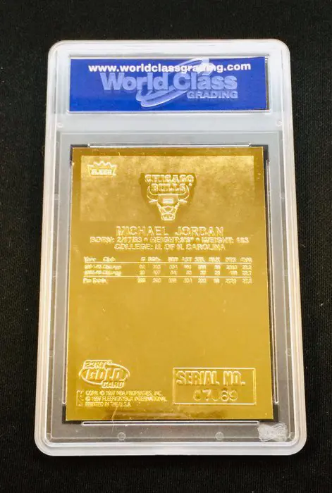 1998 Fleer 23KT Gold - Michael Jordan - 1986 Rookie - Prism Holo Refractor - Signature Series - WCG 10