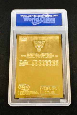 1998 Fleer 23KT Gold - Michael Jordan - 1986 Rookie - Prism Holo Refractor - Signature Series - WCG 10