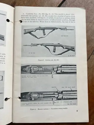 Verenigde Staten van Amerika - Rare WW2 Airborne / Infantry M1 CARBINE Maintenance Manual - infantry - Airborne - Ranger - beautiful plates, all technical details - 1947